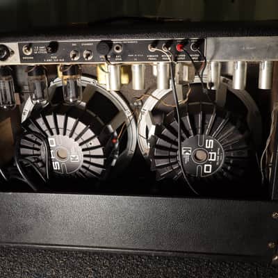 Fender Black Panel Pro Reverb Amp Blackface 2x12" Tube Guitar Combo Amp vintage 1967  LOCAL PICKUP ONLY image 14