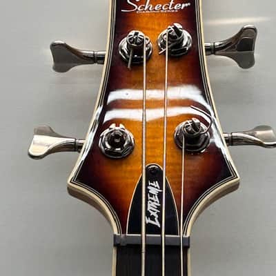 Schecter Omen Extreme-4 Active 4-String Bass 2010s - Vintage Sunburst image 8