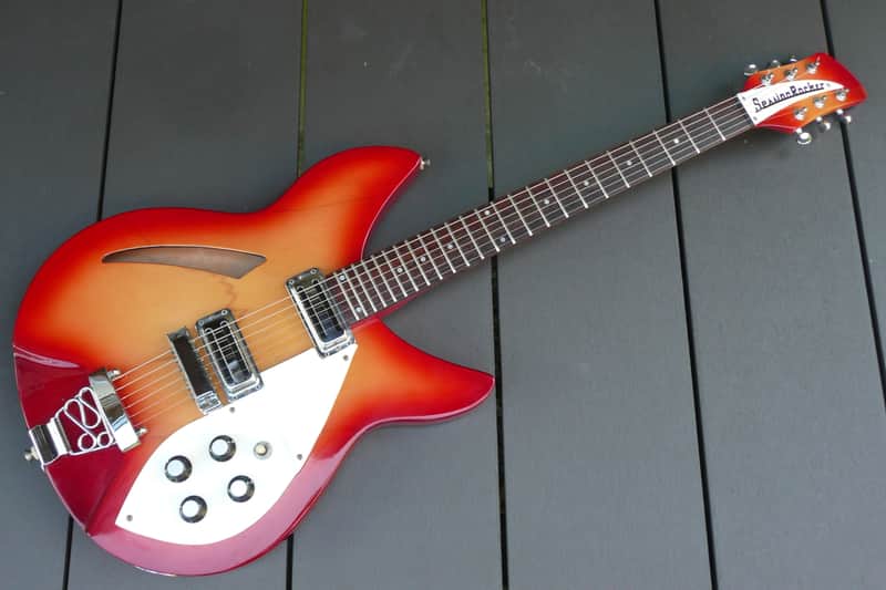 Session Rocker Ric 330 Copy Fireglow Guitar MIJ | Reverb