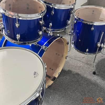 Pearl Export 20,10,12,14 + 14 Drum Kit - Mid. blue image 6