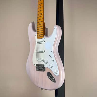 Fender Squier Classic Vibe '50s Stratocaster - NOS White Blonde - Naturally Aged Vintage Vibe image 2