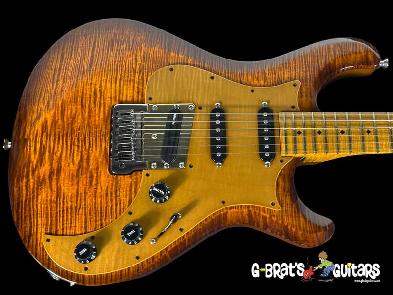 2025 Knaggs Larry Mitchell Signature Severn Tier 1 Flame Top Gloss ~ Aged Scotch image 1