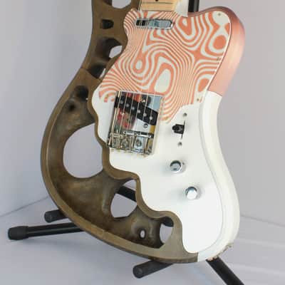 The "Optimized Illusion" by Cowtown 3D Prints - The Optimal Electric Guitar, 3D printed with Real Wood and Carbon Fiber image 2
