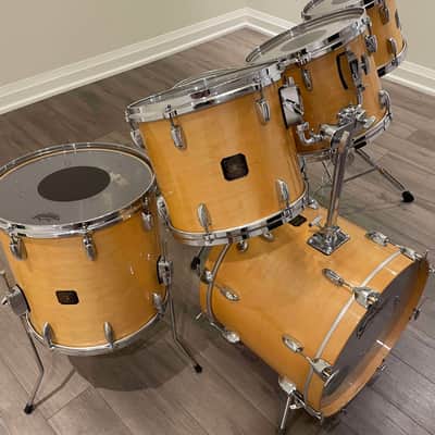 Vintage Gretsch USA Custom Square Badge Drum Kit – Natural Maple - 1980's image 9