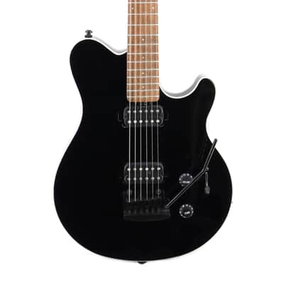 Sterling by Music Man SUB Series Axis in Black with White Body Binding image 1