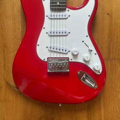Squier Stratocaster with Maple Fretboard 2000s Torino Red image 2
