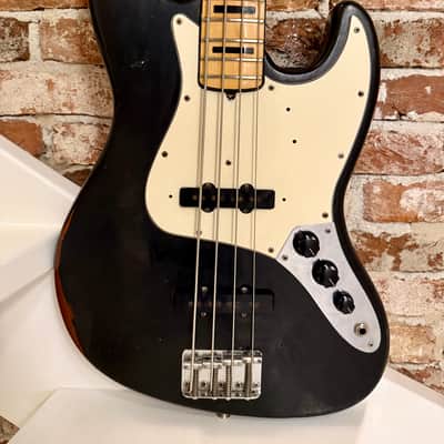 Fender Jazz Bass 1973 - Black over Mocca image 2