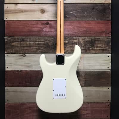 Squier MIJ Standard Stratocaster Maple Fretboard Arctic White 1980s image 9