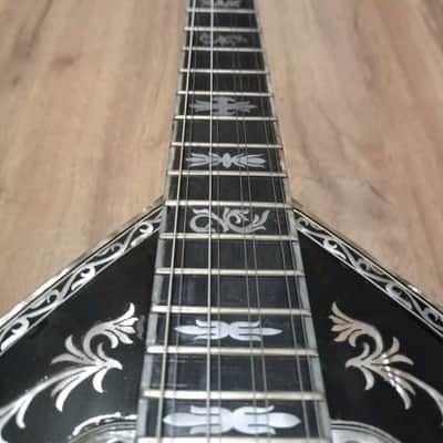 Greek Bouzouki mouratidis 1980 &hardcase & pickup &300 backing track with pdf scores 8 string image 4