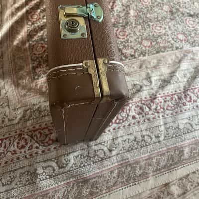 Fender Stratocaster Vintage Brown Leather Hardcase 1990 image 8