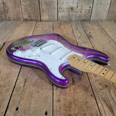 Fender Stratocaster MIM Gene Winfield Custom Pinstripe Finish 2010 w/ hard case image 10