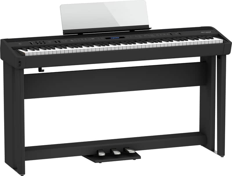 Roland FP-90X Portable Digital Piano with Pedal and Stand Bundle (Black) image 1