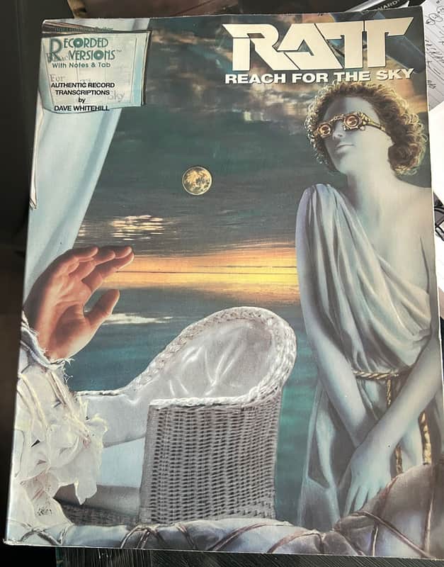 Ratt Reach for the Sky Sheet Music Song Book Songbook Guitar Tab Tablature image 1