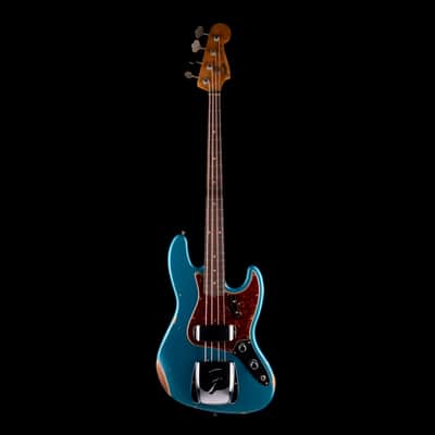 Fender Custom Shop 1960 Jazz Bass Relic Aged Ocean Turquoise image 2