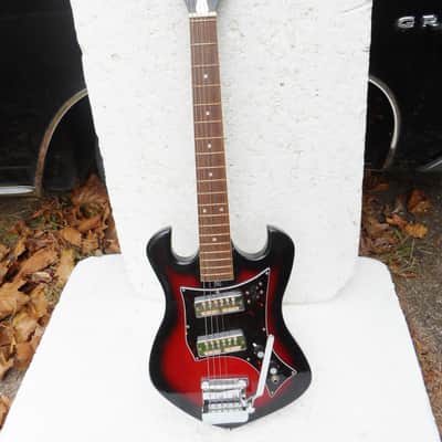 Norma EG 405-2 Guitar, 1960's, Japan, 2 Gold Foil Pu's, Cool Body Shape, Excellent Condition image 1