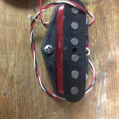 Red Rhodes Velvet Hammer Telecaster Bridge Pickup-RARE Hand-Wound Vintage 1970's w/ Original Box image 3