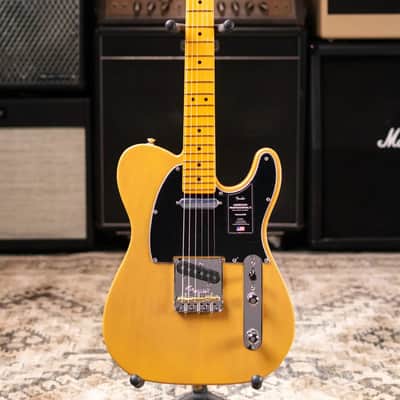 Fender American Professional II Telecaster Electric Guitar - Butterscotch Blonde with Hardshell Case image 3