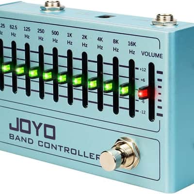 EQ Pedal 10 Band Equalizer (31.25Hz-16kHz) for Electric Guitar & Bass Including 4-string/ 5-string / 6-string/ 7-string Guitars (R-12) image 1