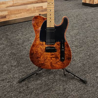 Suhr Firehouse Exclusive Modern T Waterfall Burl Maple, Copperhead Burst w/ Case image 2