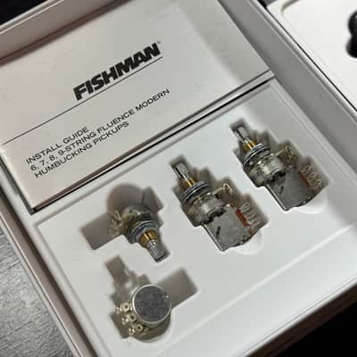 Fishman Fluence PRF-M07-SBB Open Core 7 String Modern Humbucker Set 3 Voices Black/Black Nickel Blades image 3