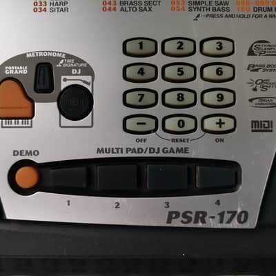 Yamaha PSR-170  Portatone 61 keys Portable Keyboard with Stagg case and Batteries image 2