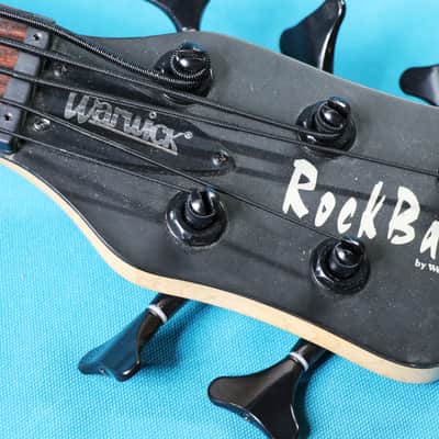Warwick Rockbass Corvette Basic 5 2010s - Ocean Blue Transparent image 4