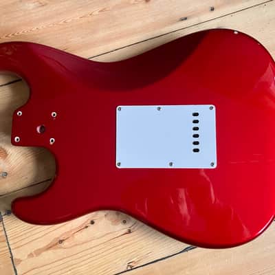 Squier Standard Stratocaster Guitar Body + Tremolo 2000 China Roadworn image 10