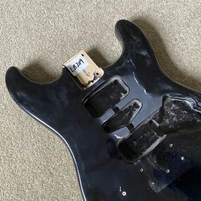 Black HSH Guitar Strat Style Basswood Body image 2