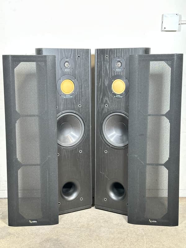 Pair of Vintage Infinity Kappa 7.1 Floor Standing Tower Speakers - Black image 1