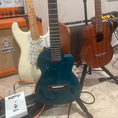 Pono TE-MDB Tenor Thinbody Electric 2020 gloss aqua image 8