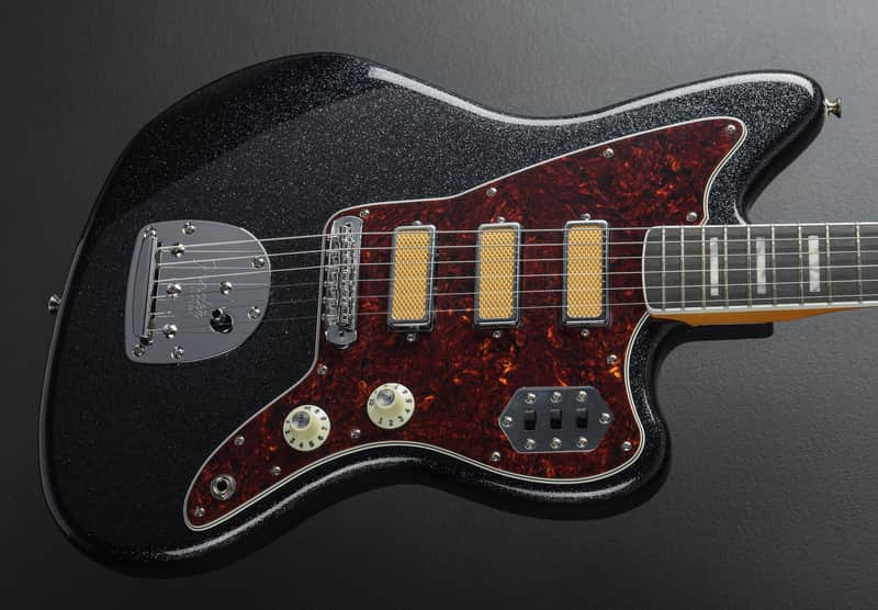 Fender Limited Edition Gold Foil Jazzmaster - Black Sparkle