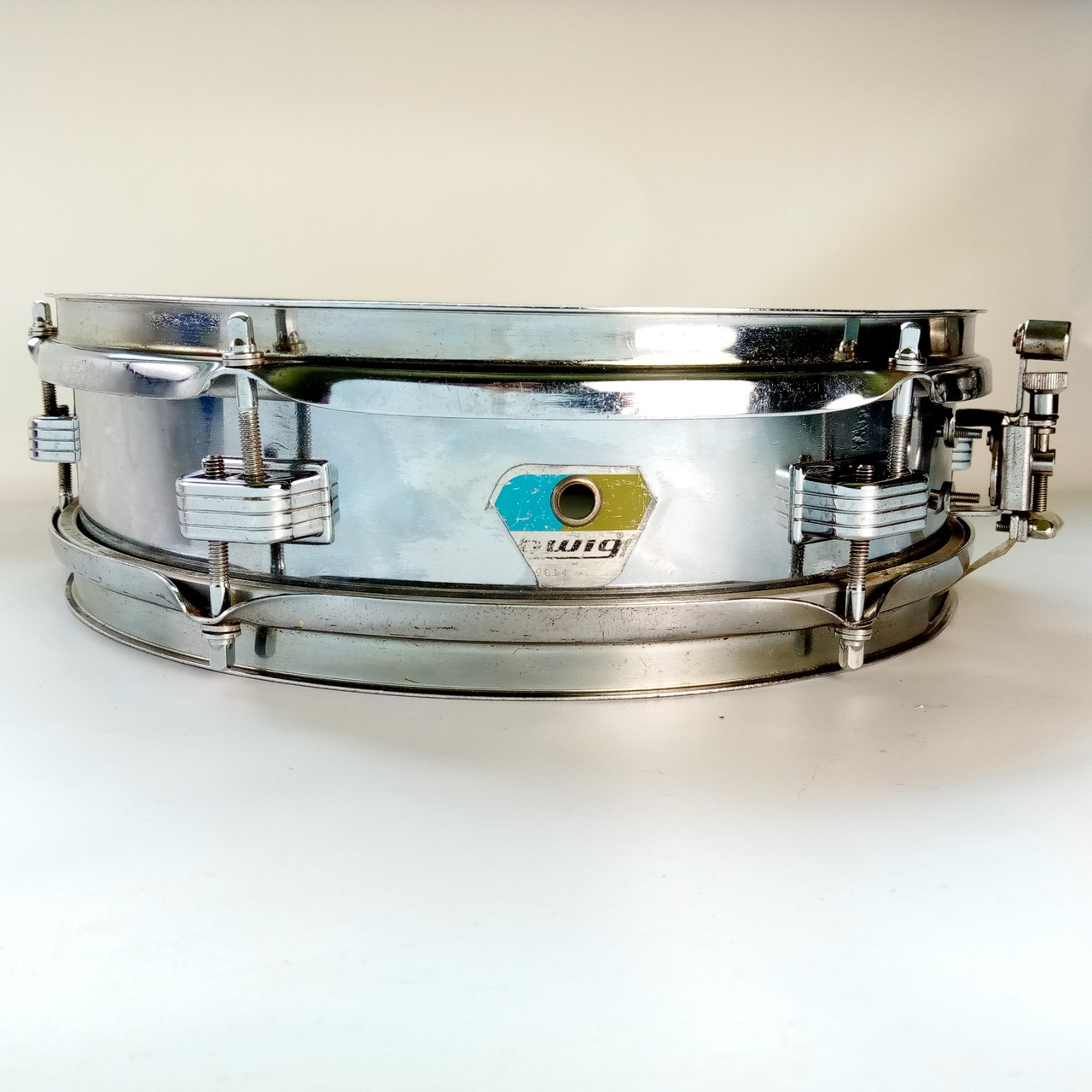 Ludwig 3x13" #405 Jazz Combo Piccolo Snare Drum Soprano Vintage 70s Blue/Olive* — main photograph