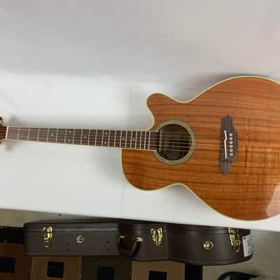 Takamine EF508KC NEX Koa Acoustic-Electric Guitar Gloss Natural + Hard Case B-Stock image 9