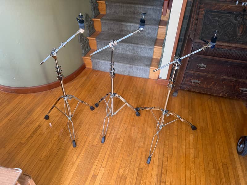 DW THREE PACK DW DWCP3700A 3000 Series Straight/Boom Cymbal Stand image 1
