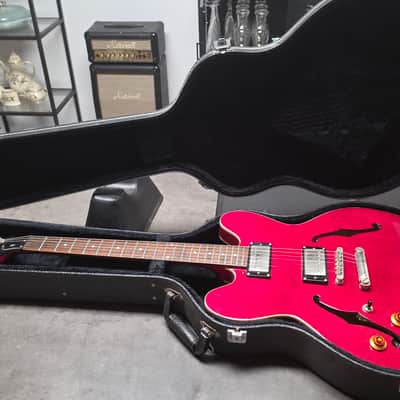 Epiphone ES-335 DOT LH Left Hand Cherry Red HARD CASE Lefty Handed 335 ES335 Semi-Hollowbody Hollow Body Electric Guitar image 2