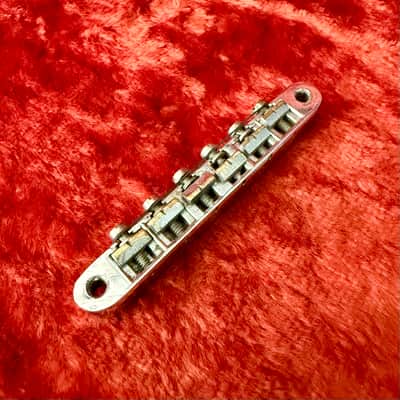 Gibson TOM Tuneomatic guitar bridge c 1960’s - Forge stamp abr-1 wire chrome