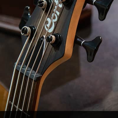 Cort C5 Plus OVMH  Artisan Series C5 Plus 5-String Bass – Antique Brown Burst image 6