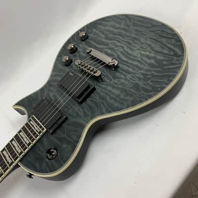 ESP LTD EC-401 QM See Thru Black Satin Electric Guitar B-Stock image 6