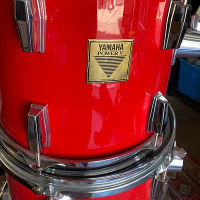 Yamaha V-Power Drum Shells 13/16 1990s - Red image 3