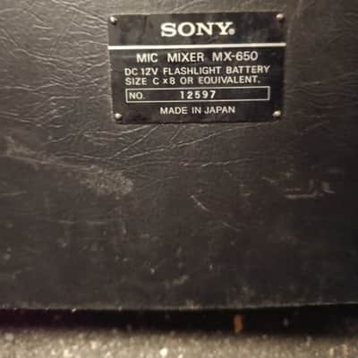 Sony MX-650 Multicel Six Channel Stereo Microphone/Phono Analog Summing Mixer 1979 (Serviced) image 4