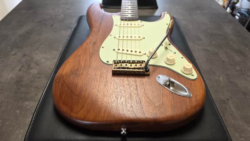 ESP SE Stratocaster Custom 80s Natural Mahogany Body USA Kent Armstrong Vintage American DiMarzio Pickup Brass Kahler Bridge Gotoh Switch MIJ Japan UK Fender Super Strat Parts Guitar Partscaster image 1