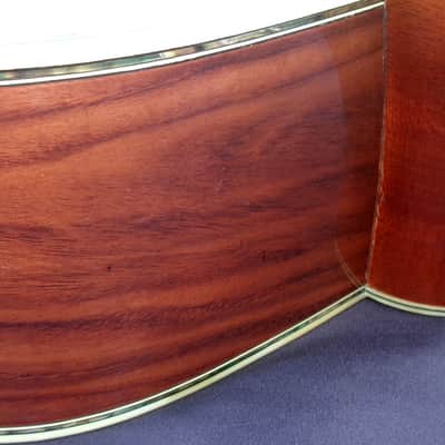 1980 Yairi YW-600 Dreadnought Guitar New Jacaranda Natural+Vintage Hard Case image 13