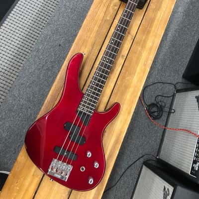 Washburn XB-200 Bass Guitar - Dark Red | Reverb