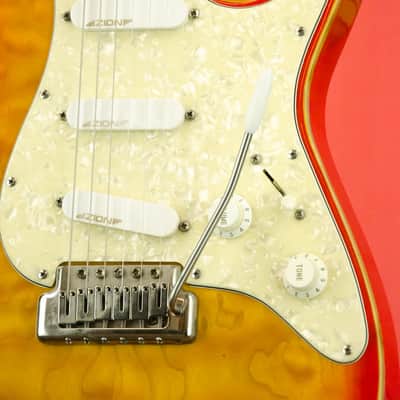 Used Zion RT Classic Electric Guitar, Vintage Cherry Burst, OHSC image 7