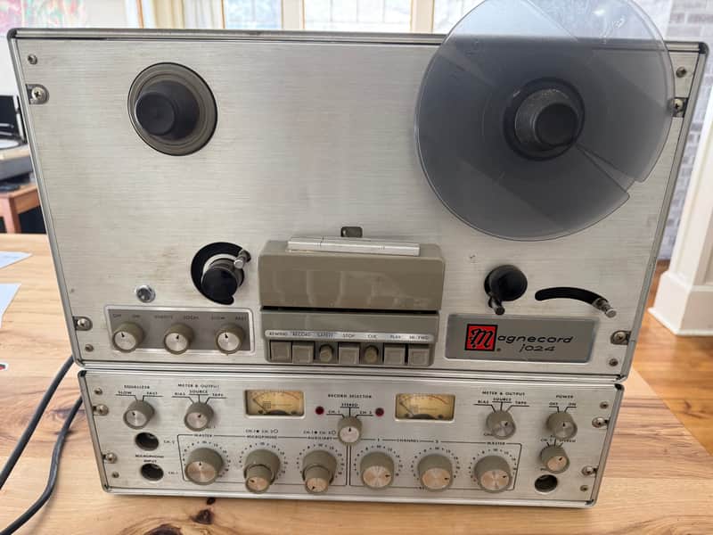 Magnecord 1024 1/4 stereo/dual mono tape-recorder/replicator image 1