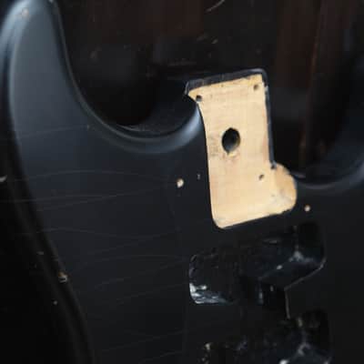 Allparts Stratocaster Body Black Aged Relic Nitrocellulose Lacquer Fender Licensed Strat image 12