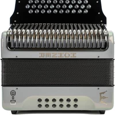 Mint Hohner Corona II MIG - Next Generation Diatonic Accordion GCF Silver Rainbow image 1
