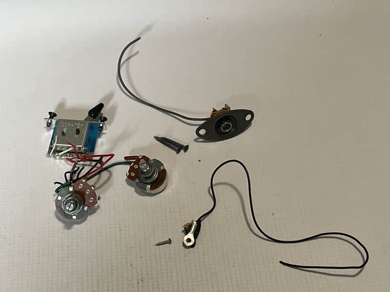 2009 Ibanez RG5EX1 RG Series Guitar Factory Electronics Wiring, Volume Tone Pot Jack image 1