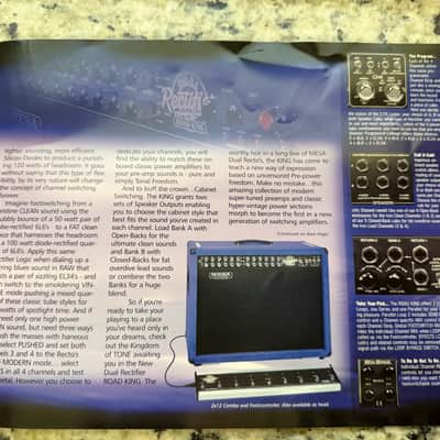 Mesa Boogie Catalog 2001 dual triple rectifier solo recto verb road King M pulse Bass walkabout head cabinet combo image 12