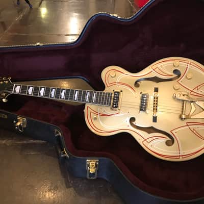 Gretsch Rare MIJ Custom G6120DS w/HSC 2013 Gold w/Custom Pinstripes by Hot Rod Walt #341 image 11